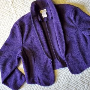 Vintage purple wool blend western style blazer